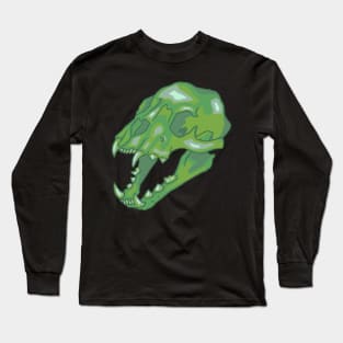 Neon Lion Skull Long Sleeve T-Shirt